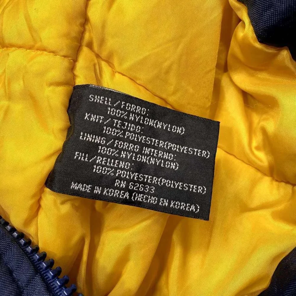 VTG Michigan Wolverines Pro Player Hoodie Coat Youth‎ Sz 4 Puffer Jacket College
